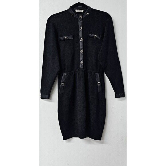 ST. JOHN for Saks Fifth Avenue Vintage Wool Button-Up Women Dress (2) - Picture 1 of 5